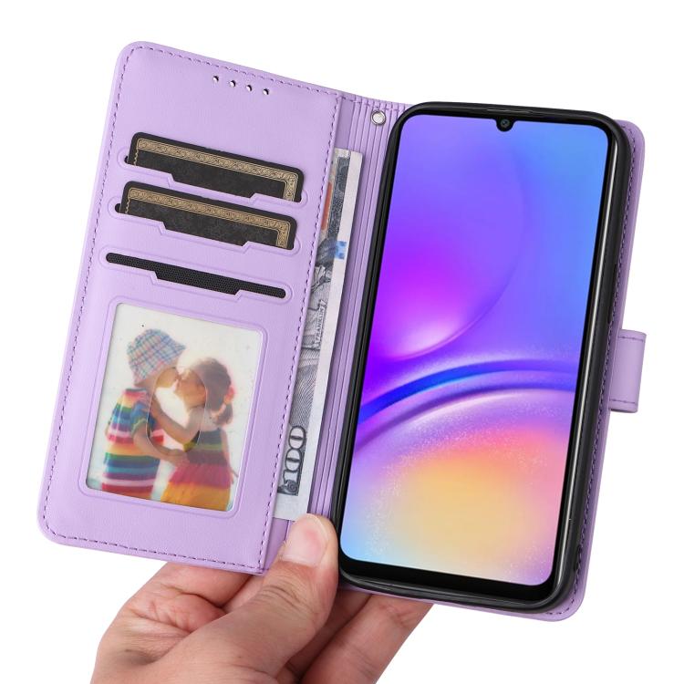 For Samsung Galaxy A06 4G BETOPNICE BN-005 2 in 1 Detachable Imitate Genuine Leather Phone Case(Light Purple)