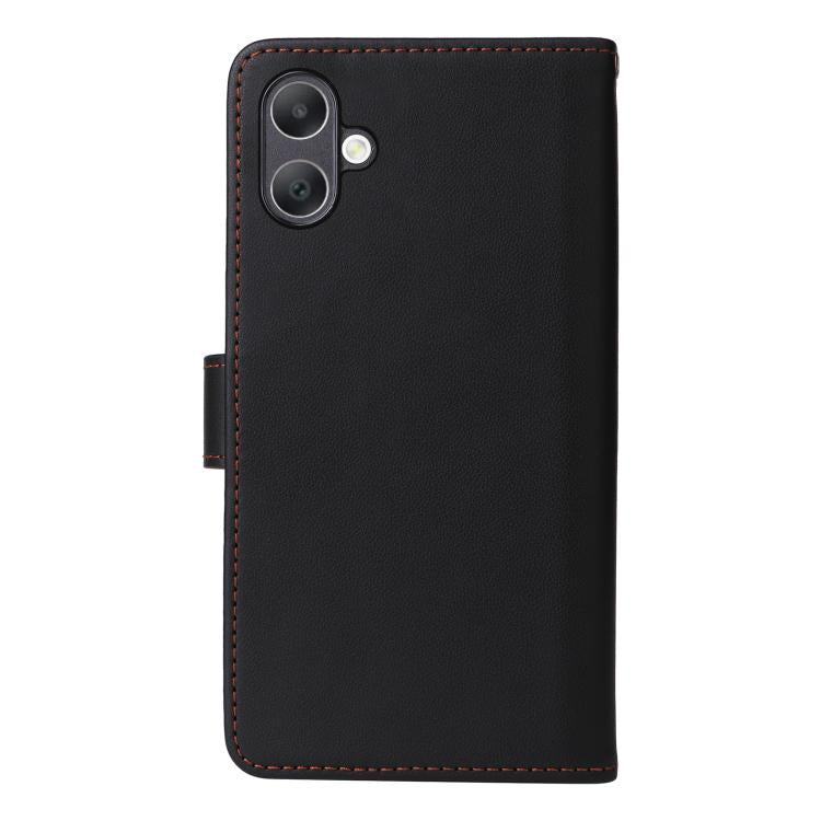 For Galaxy A06 4G BETOPNICE BN-005 2 in 1 Detachable Imitate Genuine Leather Phone Case(Black)