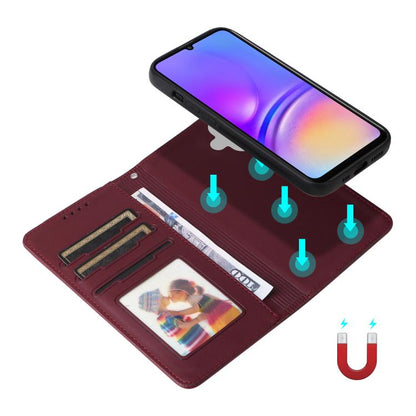 For Samsung Galaxy A06 4G BETOPNICE BN-005 2 in 1 Detachable Imitate Genuine Leather Phone Case(Wine Red)
