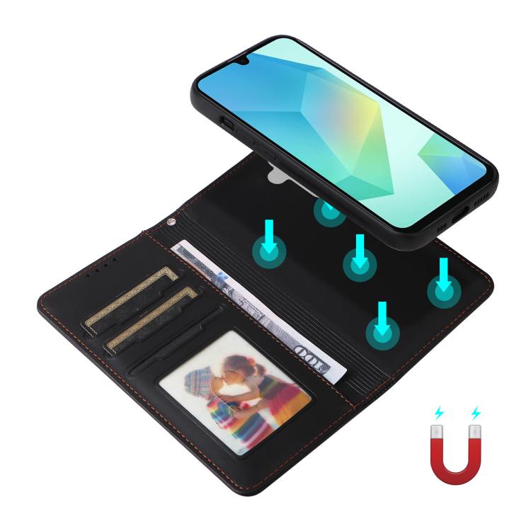 For Galaxy A16 5G BETOPNICE BN-005 2 in 1 Detachable Imitate Genuine Leather Phone Case(Black)