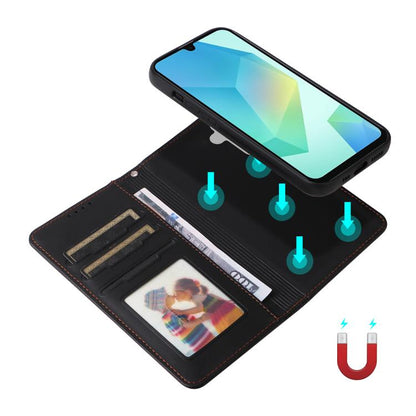 For Galaxy A16 5G BETOPNICE BN-005 2 in 1 Detachable Imitate Genuine Leather Phone Case(Black)