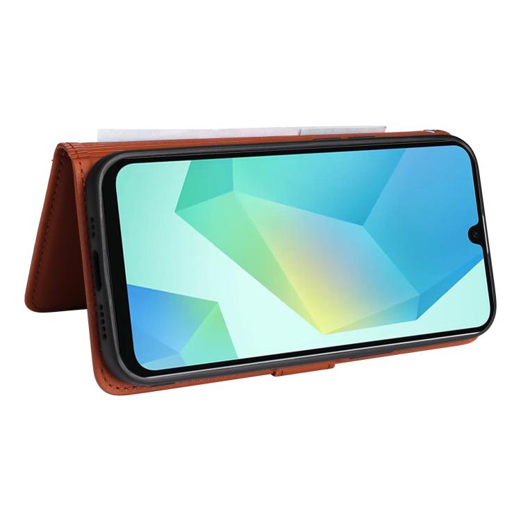 Pour Samsung Galaxy A16 5G BETOPNICE BN-005 Étui de téléphone 2 en 1 détachable en similicuir véritable (Marron)