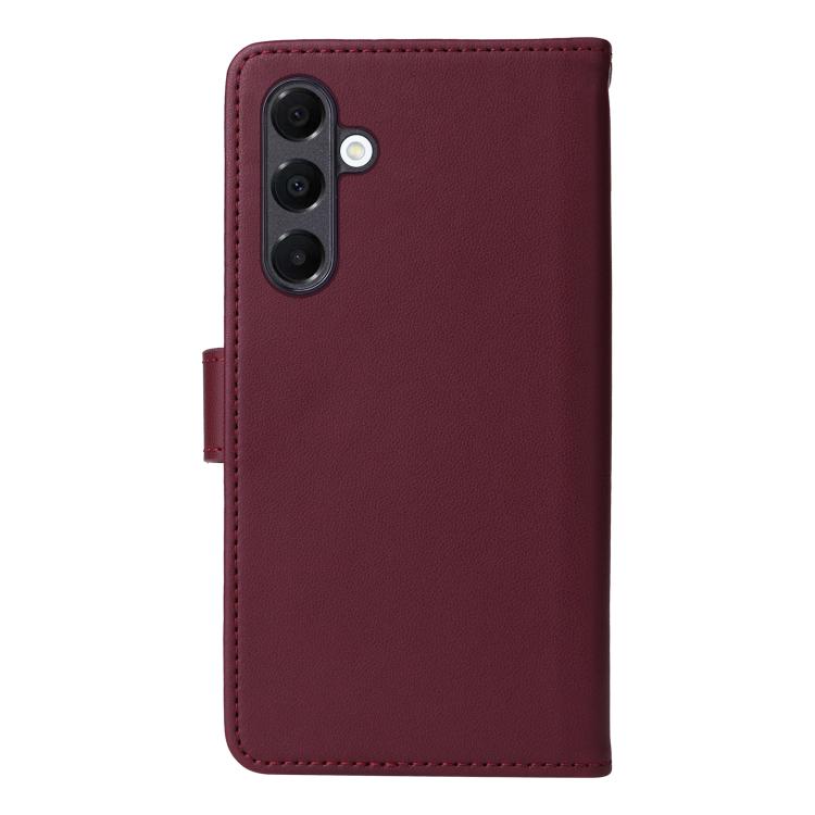 For Samsung Galaxy A16 5G BETOPNICE BN-005 2 in 1 Detachable Imitate Genuine Leather Phone Case(Wine Red)