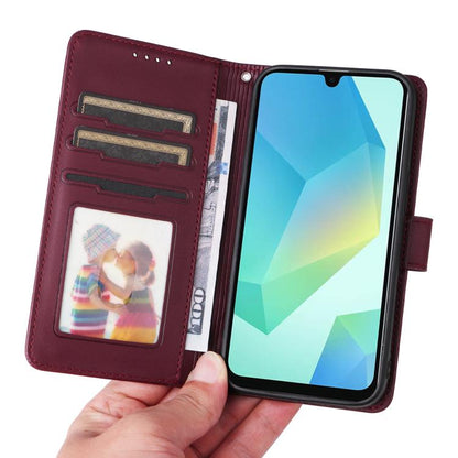 For Samsung Galaxy A16 5G BETOPNICE BN-005 2 in 1 Detachable Imitate Genuine Leather Phone Case(Wine Red)