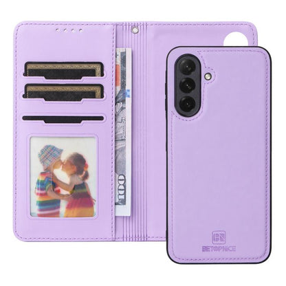 For Samsung Galaxy A26 5G BETOPNICE BN-005 2 in 1 Detachable Imitate Genuine Leather Phone Case(Light Purple)