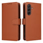 Pour Samsung Galaxy A26 5G Étui de Téléphone Détachable 2-en-1 en Faux Cuir Véritable BETOPNICE BN-005 (Marron)