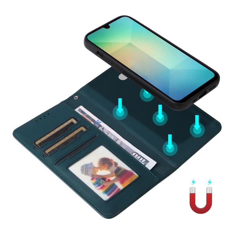 For Galaxy A26 5G BETOPNICE BN-005 2 in 1 Detachable Imitate Genuine Leather Phone Case(Blue)