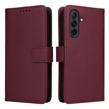 For Samsung Galaxy A26 5G BETOPNICE BN-005 2 in 1 Detachable Imitate Genuine Leather Phone Case(Wine Red)
