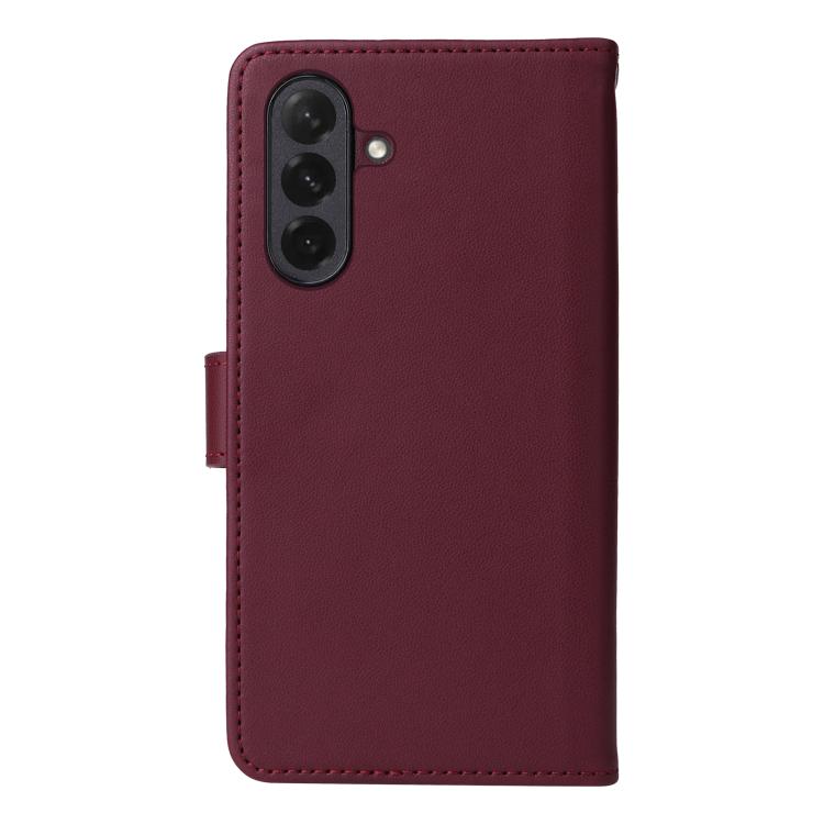 For Samsung Galaxy A26 5G BETOPNICE BN-005 2 in 1 Detachable Imitate Genuine Leather Phone Case(Wine Red)