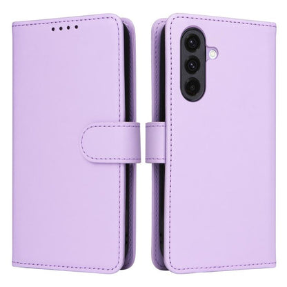 For Samsung Galaxy A36 5G BETOPNICE BN-005 2 in 1 Detachable Imitate Genuine Leather Phone Case(Light Purple)