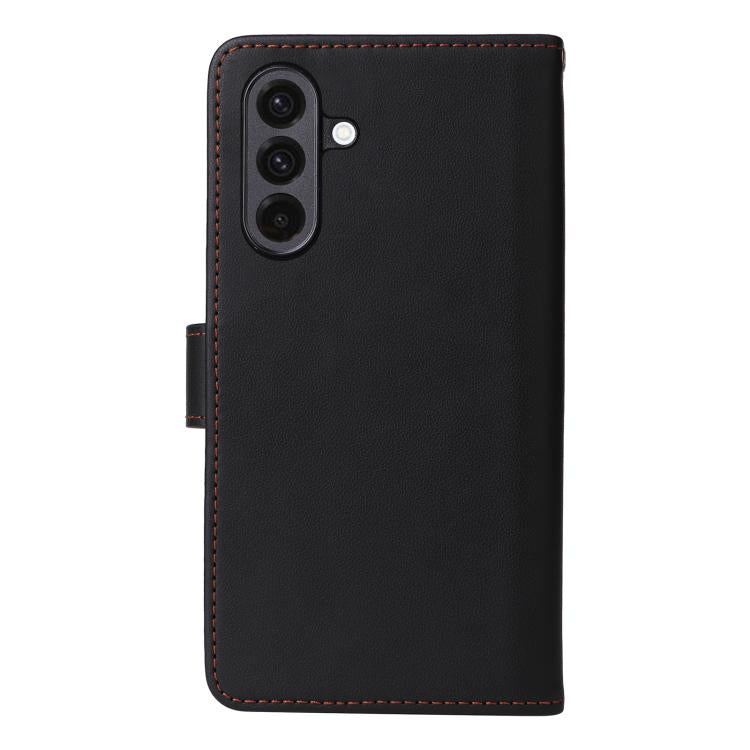 For Galaxy A36 5G BETOPNICE BN-005 2 in 1 Detachable Imitate Genuine Leather Phone Case(Black)