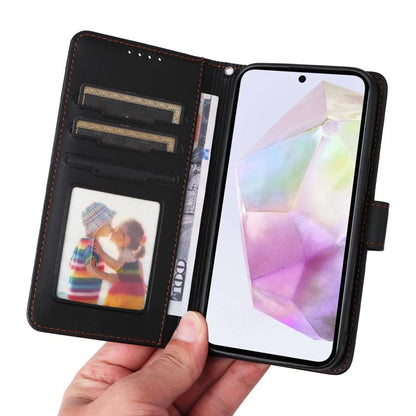 For Galaxy A36 5G BETOPNICE BN-005 2 in 1 Detachable Imitate Genuine Leather Phone Case(Black)