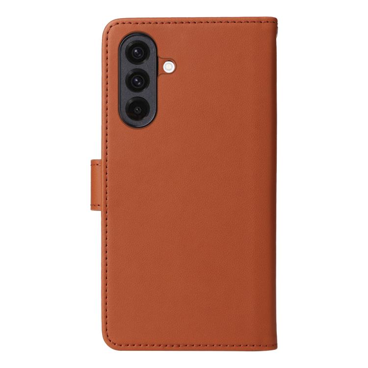 For Galaxy A36 5G BETOPNICE BN-005 2 in 1 Detachable Imitate Genuine Leather Phone Case(Brown)