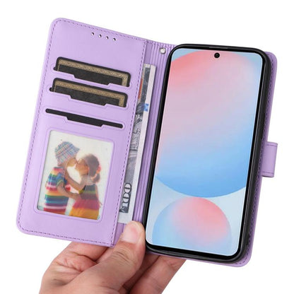 For Samsung Galaxy A56 5G BETOPNICE BN-005 2 in 1 Detachable Imitate Genuine Leather Phone Case(Light Purple)