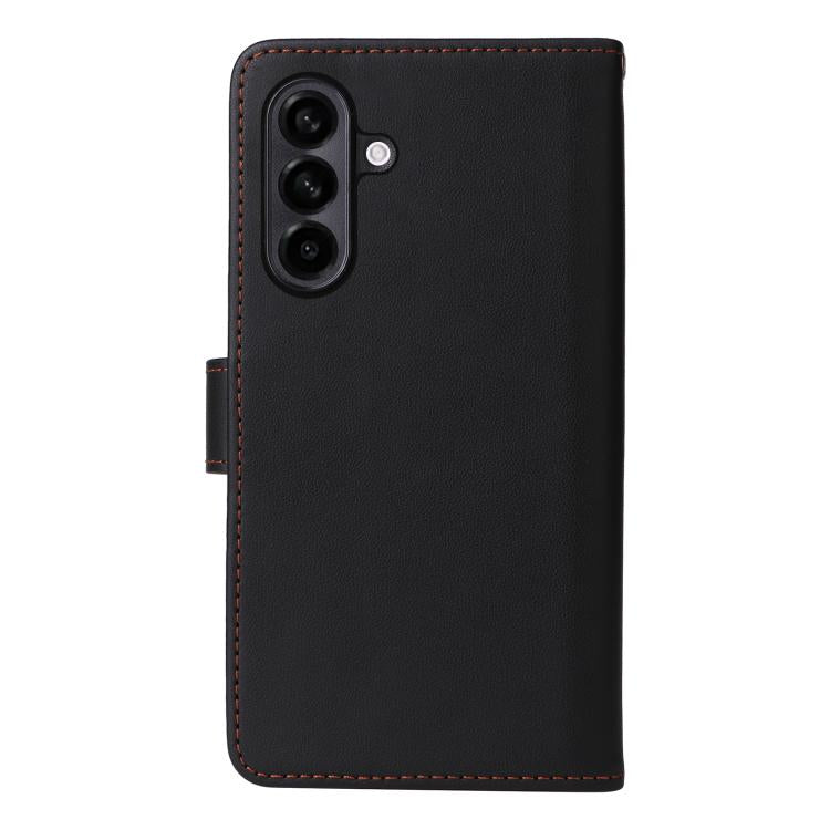 Pour Samsung Galaxy A56 5G Étui de téléphone détachable en similicuir véritable 2-en-1 BETOPNICE BN-005 (Noir)