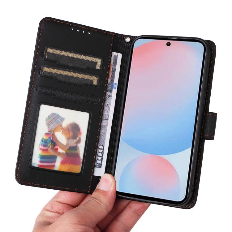 Pour Samsung Galaxy A56 5G Étui de téléphone détachable en similicuir véritable 2-en-1 BETOPNICE BN-005 (Noir)