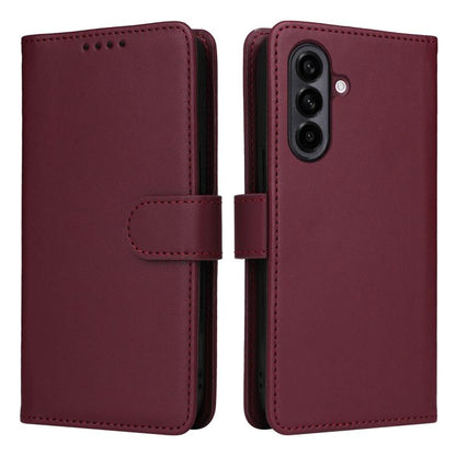 For Samsung Galaxy A56 5G BETOPNICE BN-005 2 in 1 Detachable Imitate Genuine Leather Phone Case(Wine Red)