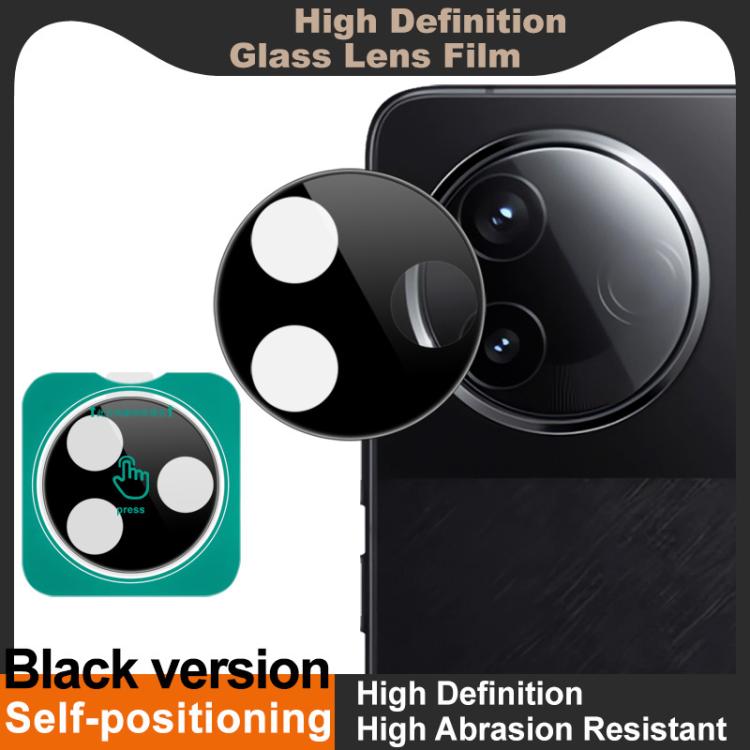 For Redmi K80 imak Black Version HD Glass Rear Camera Lens Film, Self-positioning Version