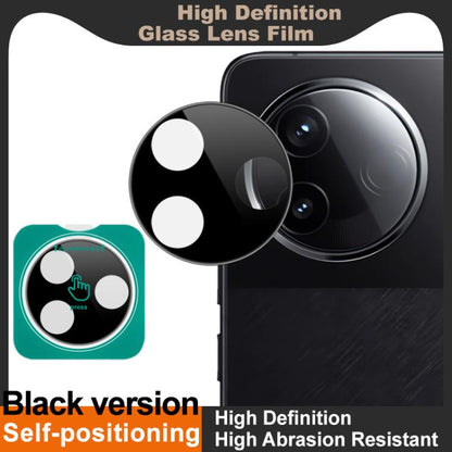 For Redmi K80 imak Black Version HD Glass Rear Camera Lens Film, Self-positioning Version
