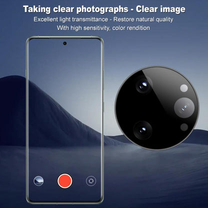 For Redmi K80 Pro imak Black Version HD Glass Rear Camera Lens Film, Self-positioning Version