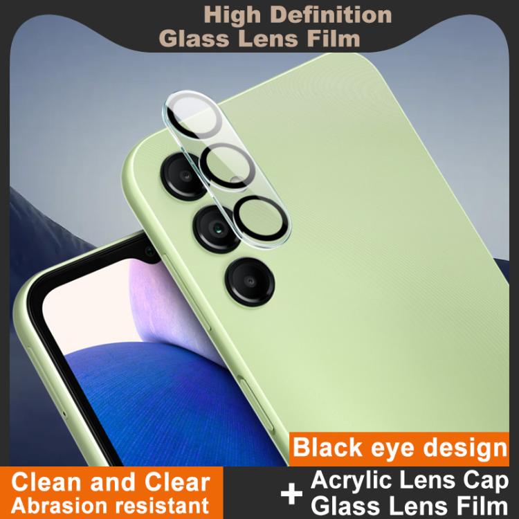 For Samsung Galaxy A14 5G IMAK High Definition Integrated Rear Camera Glass Lens Film, Black Eye Design
