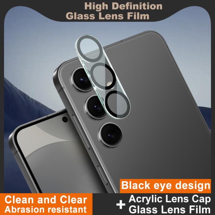 For Samsung Galaxy S24 5G IMAK High Definition Integrated Rear Camera Glass Lens Film, Black Eye Design
