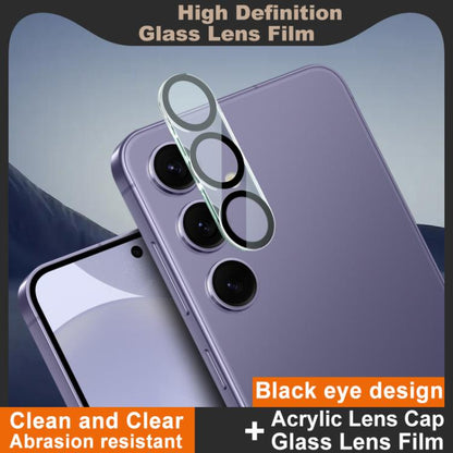 For Samsung Galaxy S25+ 5G IMAK High Definition Integrated Rear Camera Glass Lens Film, Black Eye Design