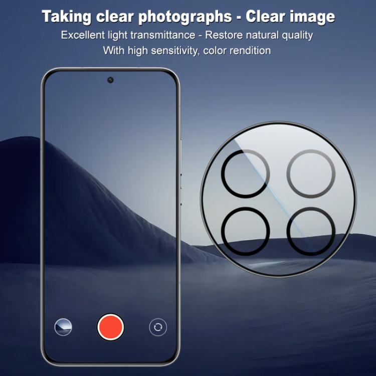 For Honor Magic7 IMAK High Definition Rear Camera Glass Lens Film, Black Eye Design