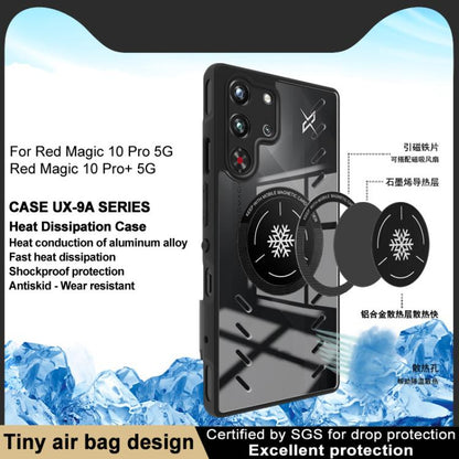 For ZTE nubia Red Magic 10 Pro imak UX-9A Series Four-corner Airbag Shockproof Heat Dissipation Phone Case