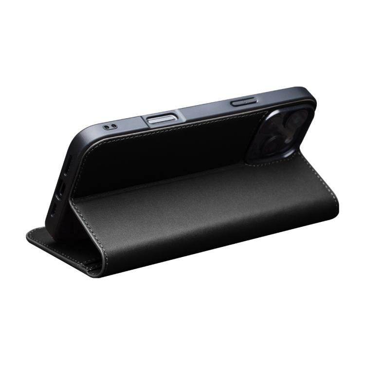 For iPhone 16 Pro QIALINO Classic Gen2 Genuine Leather Phone Case(Black)