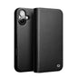 Pour iPhone 16 QIALINO Classic Gen2 Étui de téléphone en cuir véritable (noir)