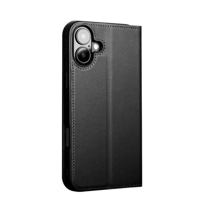 Pour iPhone 16 QIALINO Classic Gen2 Étui de téléphone en cuir véritable (noir)