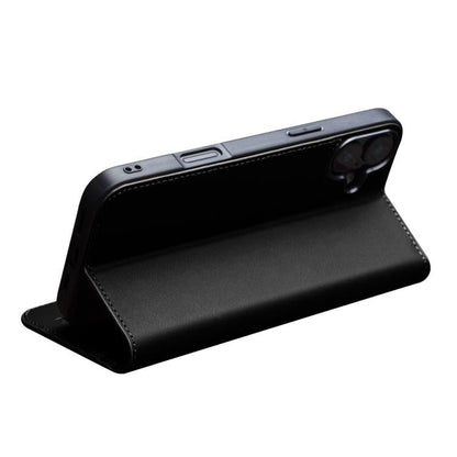 Pour iPhone 16 QIALINO Classic Gen2 Étui de téléphone en cuir véritable (noir)