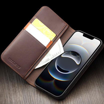 For iPhone 16e / 17e QIALINO Classic Gen2 Genuine Leather Phone Case(Black)