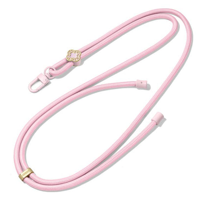 DUX DUCIS Garden Series Begonia Pattern Adjustable Crossbody Phone Lanyard(Light Pink)