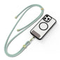DUX DUCIS Garden Series, motif carreaux, cordon de téléphone croisé réglable (vert clair)