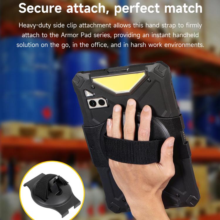 Dragonne de maintien pour tablette Ulefone UAS02 pour Ulefone Armor Pad 4 / 4 Ultra (noir)