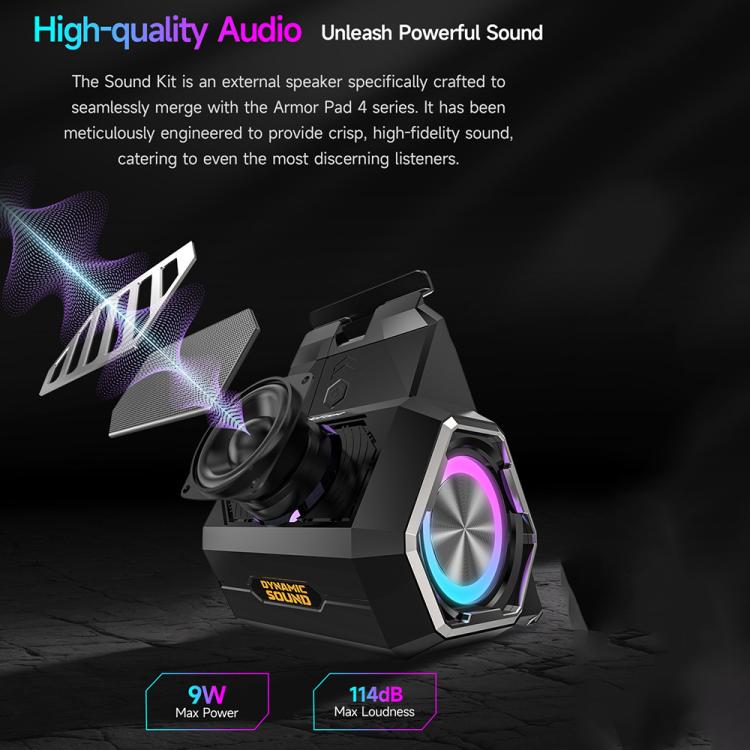 Haut-parleur Bluetooth sans fil Ulefone Portable Holder pour Ulefone Armor Pad 4 / 4 Ultra (Noir)