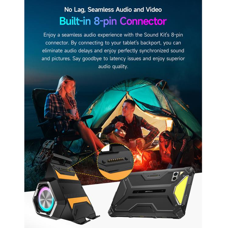 Haut-parleur Bluetooth sans fil Ulefone Portable Holder pour Ulefone Armor Pad 4 / 4 Ultra (Noir)
