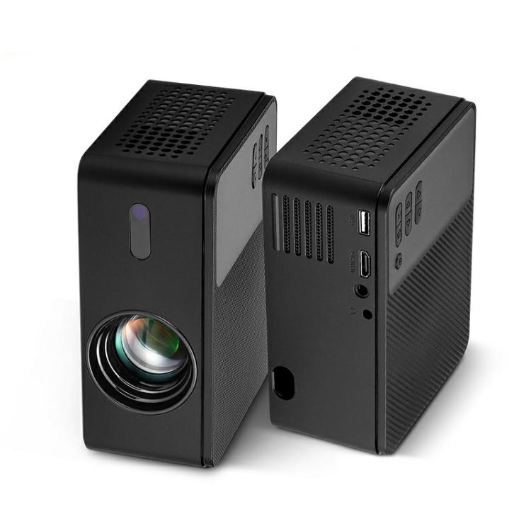 AUN A32 1280x720P 200ANSI D3100 CPU WIFI Display Smart Projector, US Plug(Black)