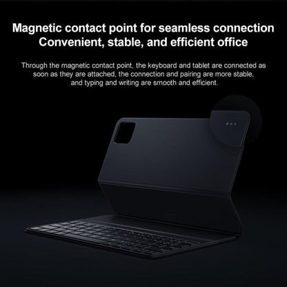 Pour Xiaomi Pad 7 / 7 Pro Étui de protection double face avec clavier intelligent en cuir d'origine Xiaomi (blanc)