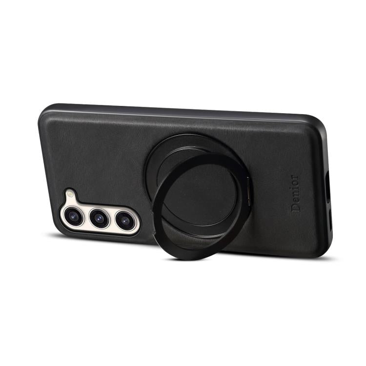 Pour Samsung Galaxy S23+ 5G Denior A14 Étui de Téléphone MagSafe Rotatif et Agréable au Toucher (Noir)