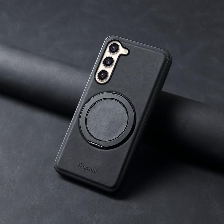 Pour Samsung Galaxy S23+ 5G Denior A14 Étui de Téléphone MagSafe Rotatif et Agréable au Toucher (Noir)