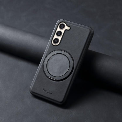 Pour Samsung Galaxy S23+ 5G Denior A14 Étui de Téléphone MagSafe Rotatif et Agréable au Toucher (Noir)