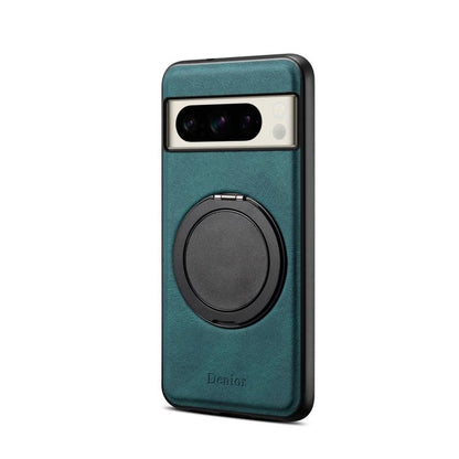 For Google Pixel 8 Pro Denior A14 Skin Feel Rotating Holder MagSafe Phone Case(Blue)