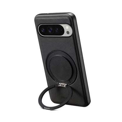 For Google Pixel 9 Pro XL Denior A14 Skin Feel Rotating Holder MagSafe Phone Case(Black)