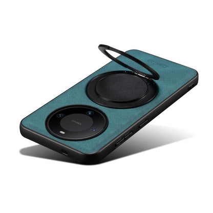 For Huawei Mate 60 Denior A14 Skin Feel Rotating Holder MagSafe Phone Case(Blue)