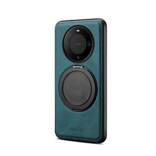For Huawei Mate 60 Pro / 60 Pro+ Denior A14 Skin Feel Rotating Holder MagSafe Phone Case(Blue)