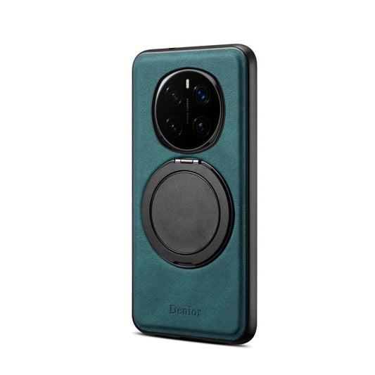 Pour coque de téléphone MagSafe Honor Magic7 Pro Denior A14 avec support rotatif effet peau (Bleu)