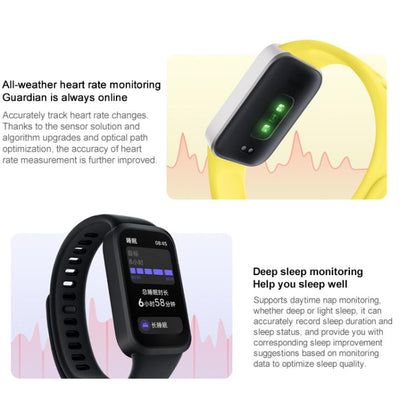 Xiaomi Redmi Band 3 Smart Band, 1.47 inch, Heart Rate / Blood Oxygen Health Monitoring(Black)